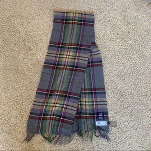 J crew plaid wool scarf